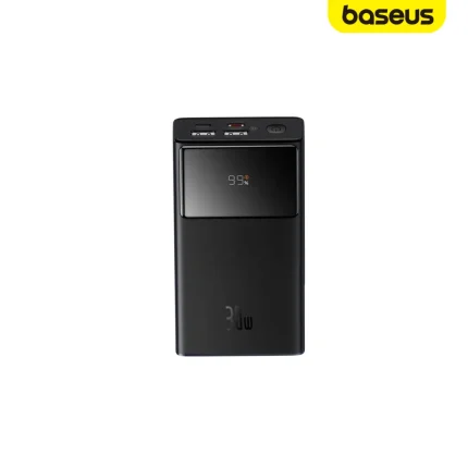 Baseus 10000mAh 30W Star-Lord Digital Display Fast Charging Power Bank with digital screen, 30W PD ports, Cluster Black design