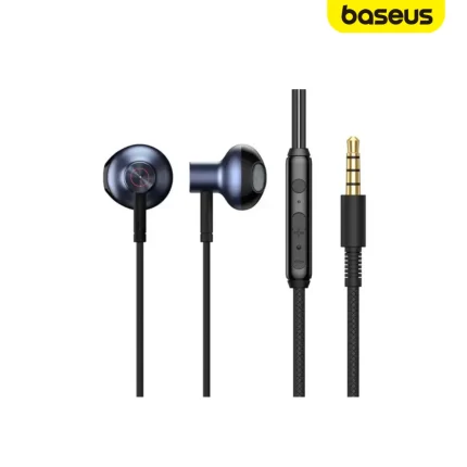 Baseus Encok H19 Wired 3.5mm Earphone with bass boost, inline remote, 1.2m cable