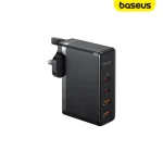 Baseus GaN5 Pro 100W Fast Charger - 4-Port UK Plug, Dual USB-C 100W PD