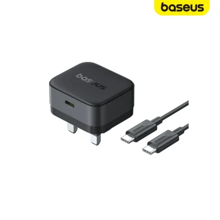 Baseus Palm 20W UK Type-C fast charger with 60W USB-C to USB-C cable