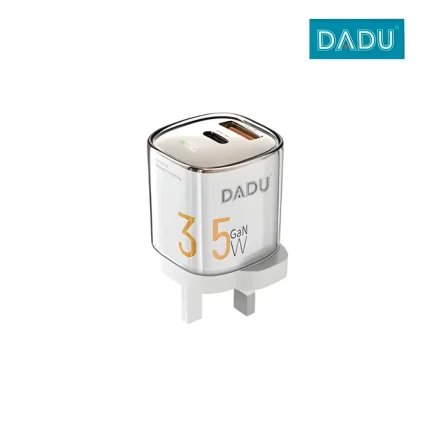 Dadu DC-341 PD 35W Dual Port Super Fast Charger with LED display, Type-C PD, and USB-A