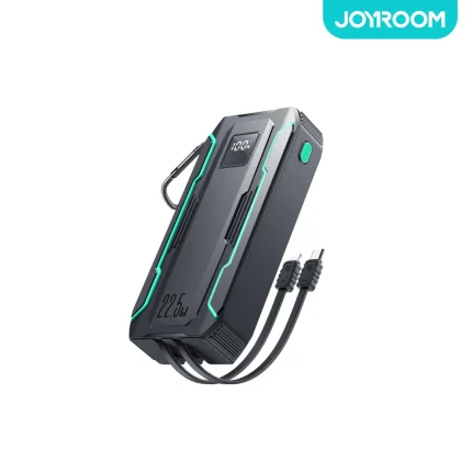JOYROOM 10000mAh 22.5W power bank JR-L017 with built-in Type-C and Apple cables and USB-A fast output