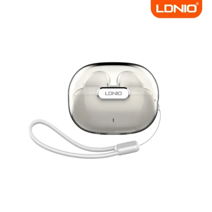 Ldnio T03 TWS Earbuds with Bluetooth 5.3, noise reduction, and 300mAh charging case