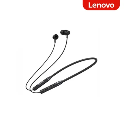 Lenovo QE03 Bluetooth Neckband with IPX5 waterproof, magnetic design, and 10mm HiFi drivers