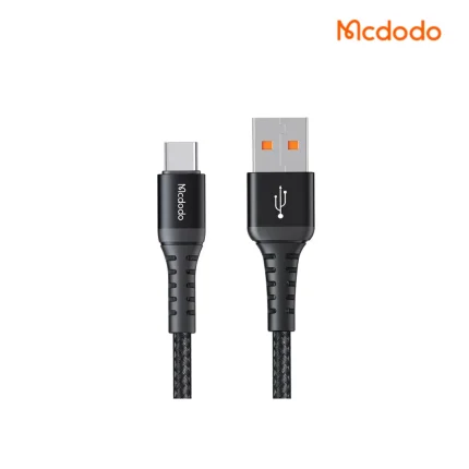Mcdodo USB to Type-C Data Cable with nylon braid, 3A fast charge, zinc alloy