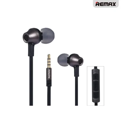 REMAX 610D HIFI Sound In-Ear Earphones with 10mm drivers, noise-cancelling mic, and anti-tangle cable