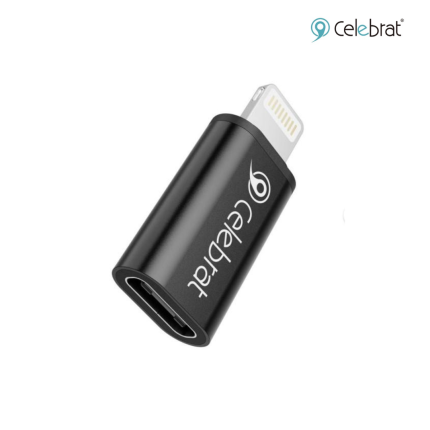 Celebrat CA-02 Adapter with Type-C to Lightning interface, fast data transmission, and mini smart design