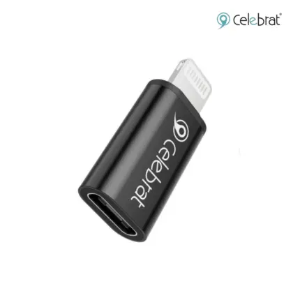 Celebrat CA-02 Adapter with Type-C to Lightning interface, fast data transmission, and mini smart design