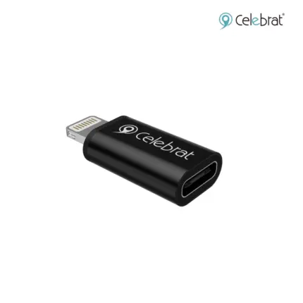 Celebrat CA-03 Adapter Type-C to Lightning with fast data transfer, 2A charging, and aluminum build