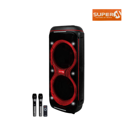 Super M Ultimate M Party Speaker with powerful bass, Bluetooth connectivity, and high volume output
