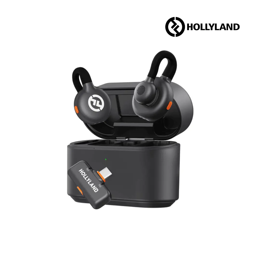Hollyland LARK M2S wireless lavalier microphone with noise cancellation and compact design