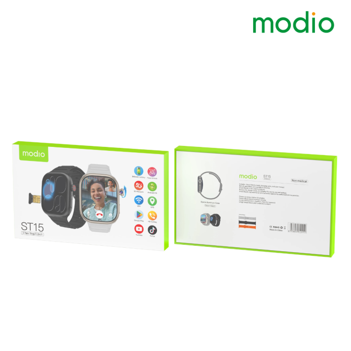Modio ST15 5G Android Smartwatch - Baloon.LK