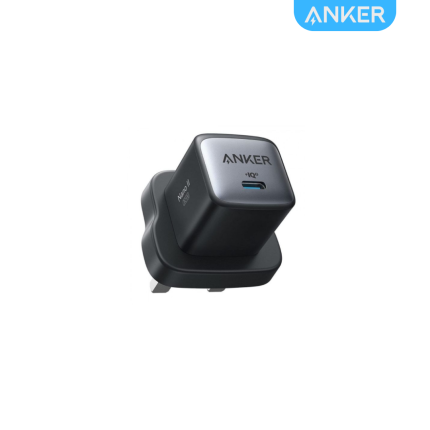 Anker 30W USB Type-C 3 Pin Charger with GaN II technology and fast safe charging
