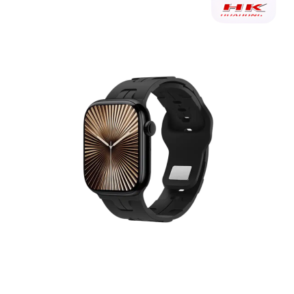 HK11 Mini Plus Smart Watch with AMOLED display, wireless charging, and IP67 waterproof