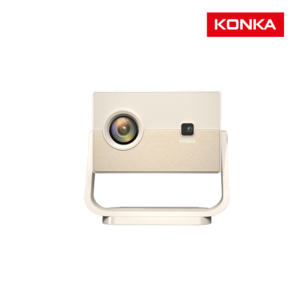 KONKA C7 Projector Ultra HD with 1080P resolution, Android system, and 300 ANSI lumens