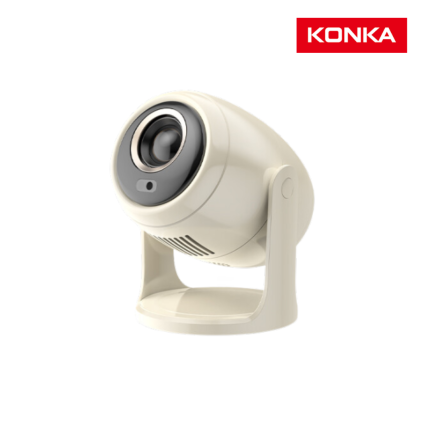 Konka Projector B10 with Android TV, 4K decoding, and WiFi 6 connectivity