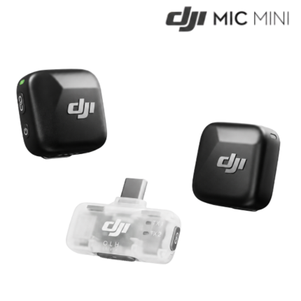 DJI Mic Mini wireless transmitter compact design with noise cancelling feature