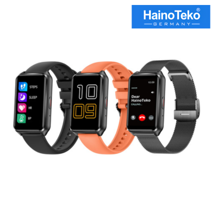 Hainoteko SQ-20 Mini Smartwatch with AMOLED display, Bluetooth calling, and waterproof design