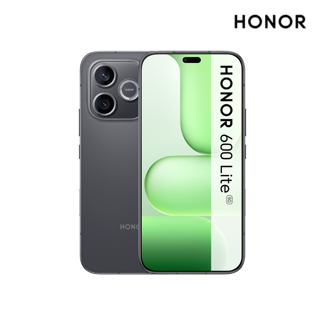 Honor 600 Lite 5G smartphone with 6.6 inch AMOLED display, 108MP camera, and 6520mAh battery