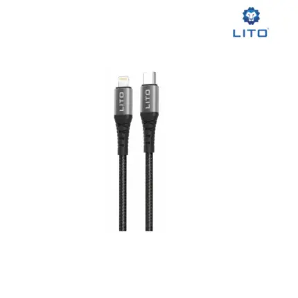 LITO LD08CL Type-C to Lightning Fast Charge Data Cable with 27W charging and braided design