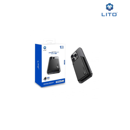 LITO LP08 3-in-1 magnetic power bank with 10000mAh battery and wireless charging