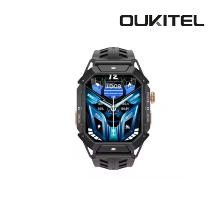 OUKITEL BT80 military smartwatch with AMOLED display and rugged waterproof design