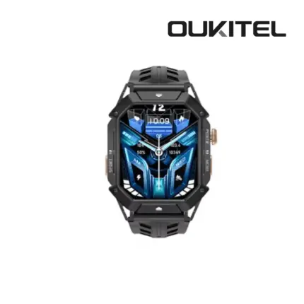 OUKITEL BT80 military smartwatch with AMOLED display and rugged waterproof design