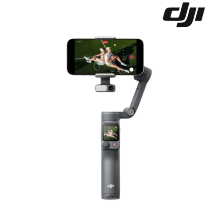 DJI Osmo Mobile 8P Smartphone Gimbal with 3-axis stabilization, AI subject tracking, and built-in extension rod