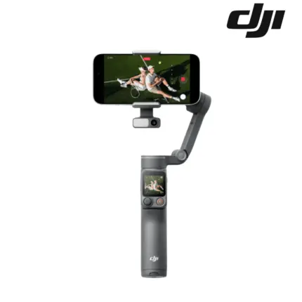 DJI Osmo Mobile 8P Smartphone Gimbal with 3-axis stabilization, AI subject tracking, and built-in extension rod