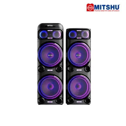 Mitshu MHT-H137 Speaker with 2x300W active and passive system, Mega Bass, and Bluetooth connectivity