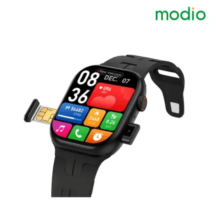 Modio SM06 SIM Smart Watch with Camera featuring Super AMOLED display, GPS, and HD calling