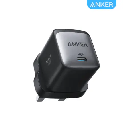 Anker 65W Nano II GaN II PPS 3 Pin Fast Charger A2663K11 with 65W USB-C charging and compact design