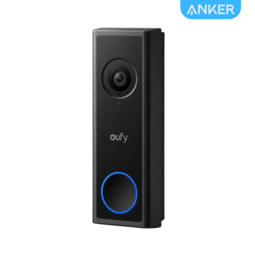 Anker Eufy Video Doorbell C30 Black T8224311 with Full HD video, wide-angle lens and two-way audio