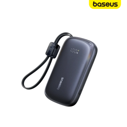 BASEUS 22.5W 20000MAH DATA CABLE POWERBANK with 20,000mAh capacity, fast charging and integrated cable
