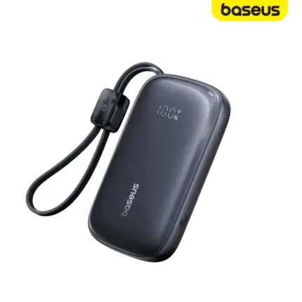 BASEUS 45W 20000MAH DATA CABLE POWERBANK with 45W fast charging, QPow 3 cable and digital display