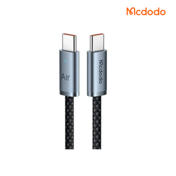 Mcdodo CA-7080 USB-C to USB-C 240W fast charging cable with braided nylon design and LED indicator