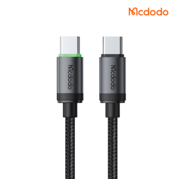 MCDODO CA4410 60W USB-C to USB-C Cable with LED charging indicator and aluminum alloy shell