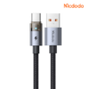 MCDODO CA689 USB to USB-C transparent cable with 6A output and dual-sided charging light