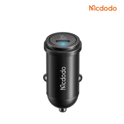 MCDODO CC-7491 30W USB-C PD Fast Car Charger with aluminum alloy body and multi-protocol charging