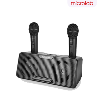 MICROLAB MINI KTV100 BLUETOOTH SPEAKER with 5W sound, karaoke microphone, and Bluetooth 5.0