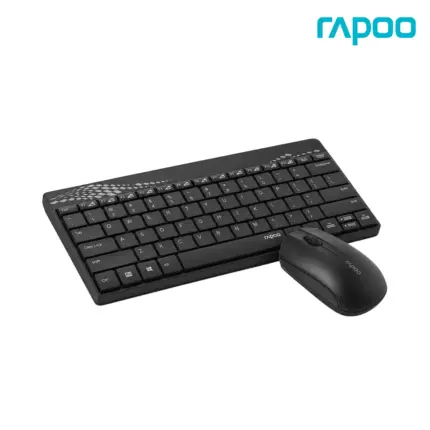 RAPOO 8000M MULTI-MODE COMBO WIRELESS KEYBOARD with 1000 DPI mouse, Nano receiver, and spill-resistant design