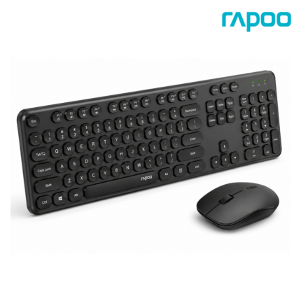 RAPOO X260S WIRELESS KEYBOARD & MOUSE COMBO with media keys, 1000 DPI mouse, and NANO USB receive