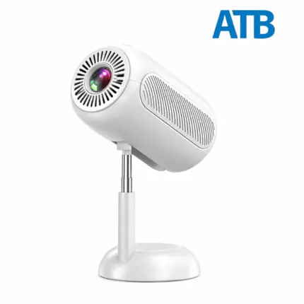 ATB TS 6 Projector with portable mini design, multiple input support and built-in speaker