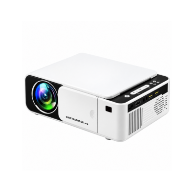 T5S Projector with built-in speaker, 3.5mm audio output and 30000-hour LED lifespan