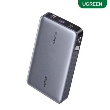 UGREEN 145W 25000mAh Nexode Power Bank PB205 with 140W USB-C charging and Smart Digital Display