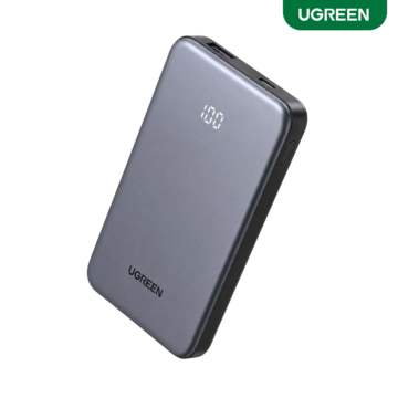 UGREEN 20W 10000mAh Power Bank PB507 with 22.5W USB-A charging and smart digital display