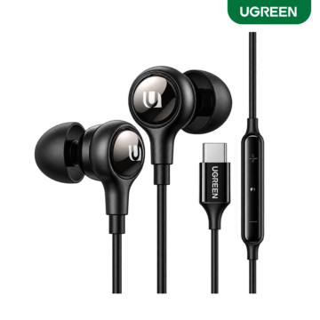 UGREEN Type-C In-Ear Earphones EP103 with built-in microphone, braided cable and ergonomic silicone tips