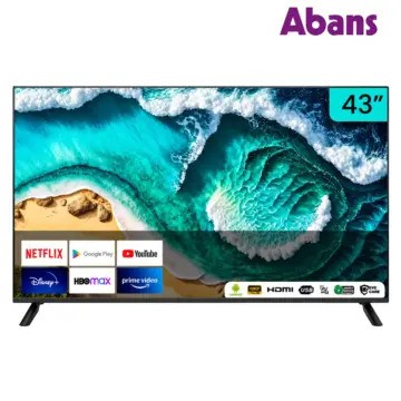 Abans 43 Inch Smart FHD TV with Full HD 1080p DLED Display, Android 12, Wi-Fi and HDMI Connectivity