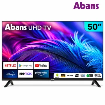 Abans 50 Inch Smart UHD TV with 4K 3840 × 2160 DLED Display, Android 14, Wi-Fi and 20W Stereo Sound