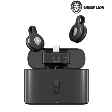 Green Lion GM-95X Wireless Microphone with 360° pickup, 20dB noise reduction, and voice changer